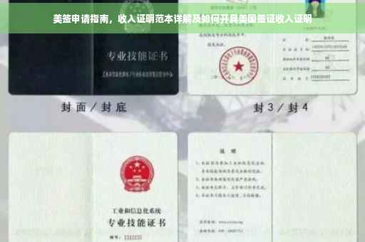 美签申请指南，收入证明范本详解及如何开具美国签证收入证明