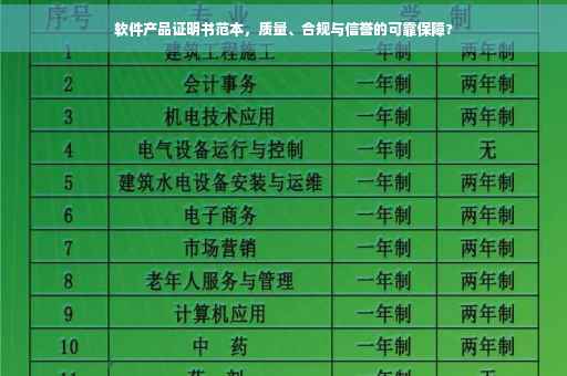 软件产品证明书范本，质量、合规与信誉的可靠保障?