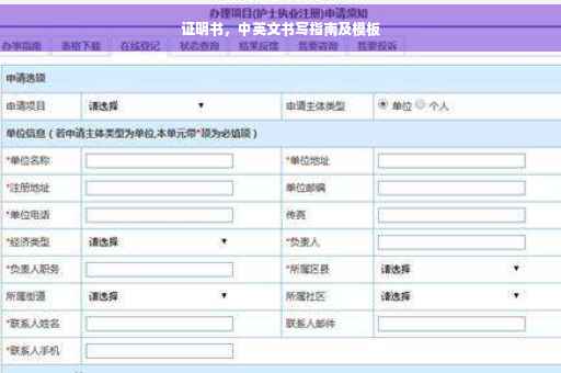 证明书，中英文书写指南及模板