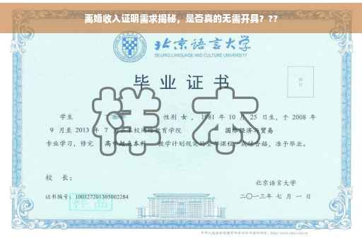 离婚收入证明需求揭秘，是否真的无需开具？??