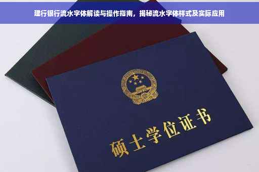 建行银行流水字体解读与操作指南，揭秘流水字体样式及实际应用