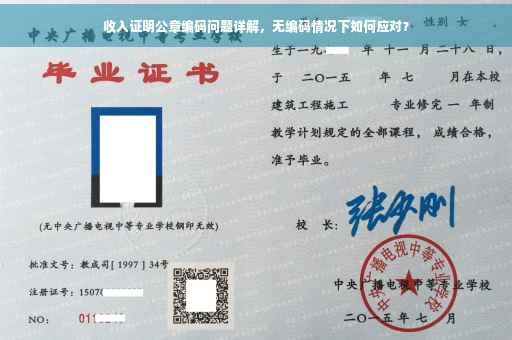 收入证明公章编码问题详解，无编码情况下如何应对？