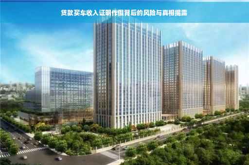 贷款买车收入证明作假背后的风险与真相揭露