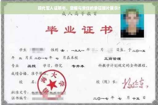 现代军人证明书，荣耀与责任的象征图片展示?