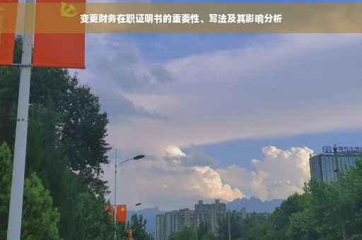变更财务在职证明书的重要性、写法及其影响分析