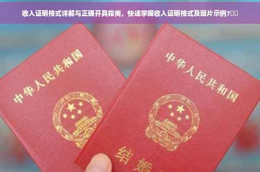 收入证明格式详解与正确开具指南，快速掌握收入证明格式及图片示例?⚡️