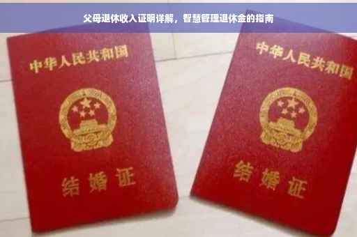 父母退休收入证明详解，智慧管理退休金的指南