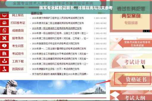 撰写专业解释证明书，详细指南与范文参考