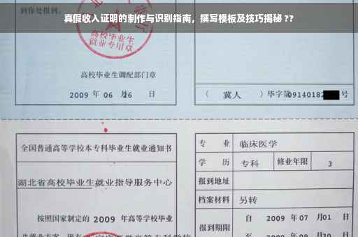 真假收入证明的制作与识别指南，撰写模板及技巧揭秘 ??