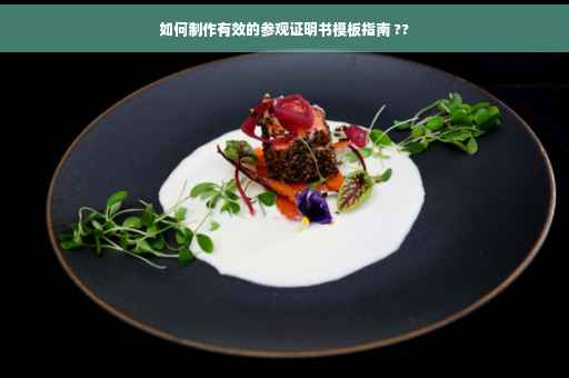 如何制作有效的参观证明书模板指南 ??
