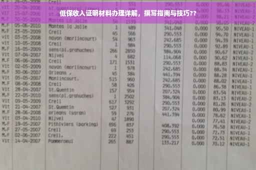 低保收入证明材料办理详解，撰写指南与技巧??