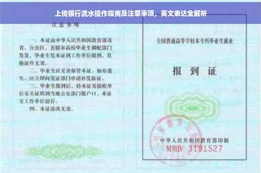 上传银行流水操作指南及注意事项，英文表达全解析