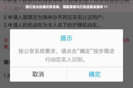 银行流水协商还款攻略，理解策略与行动流程全解析 ??