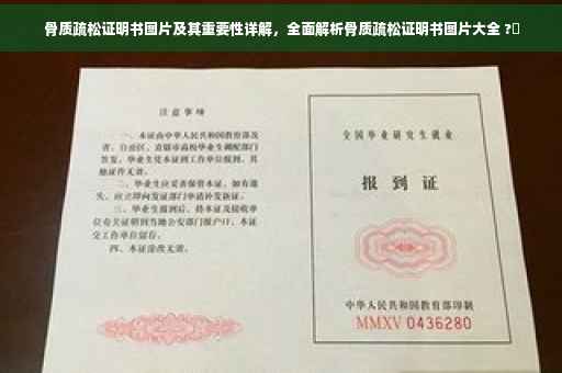 骨质疏松证明书图片及其重要性详解，全面解析骨质疏松证明书图片大全 ?✨