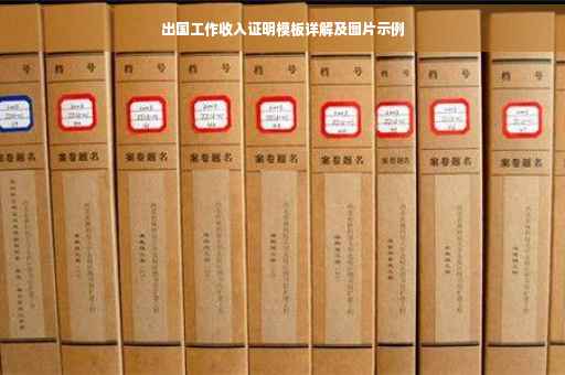 出国工作收入证明模板详解及图片示例