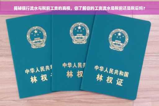 揭秘银行流水与税前工资的真相，你了解你的工资流水是税前还是税后吗？