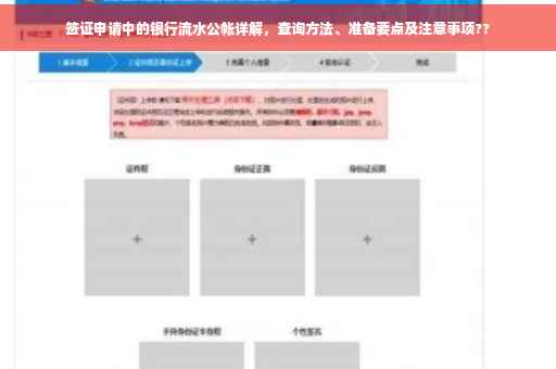 签证申请中的银行流水公帐详解，查询方法、准备要点及注意事项??