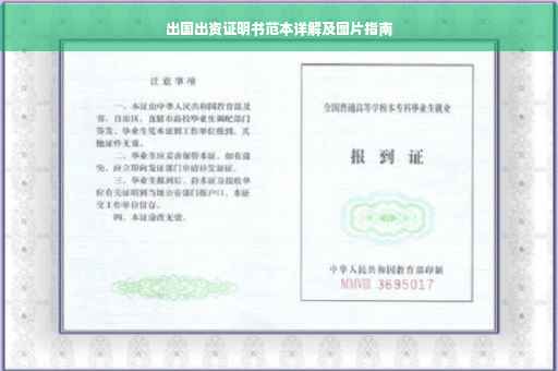 出国出资证明书范本详解及图片指南