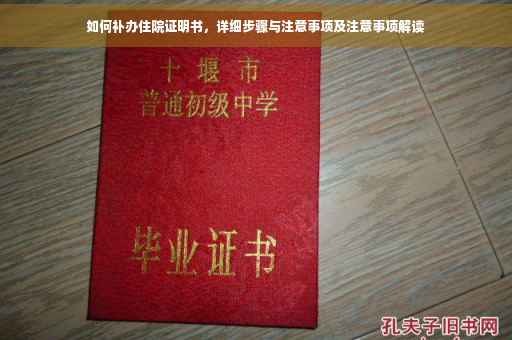 如何补办住院证明书，详细步骤与注意事项及注意事项解读