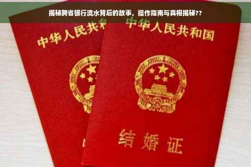 揭秘跨省银行流水背后的故事，操作指南与真相揭秘??