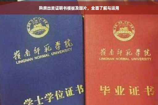 购房出资证明书模板及图片，全面了解与运用