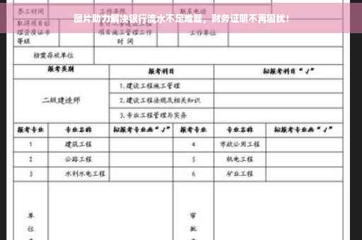 图片助力解决银行流水不足难题，财务证明不再困扰！