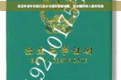 签证申请中的银行流水与理财策略详解，流水理财转入解析指南