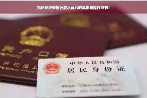 揭秘地税查银行流水背后的真相与操作细节！