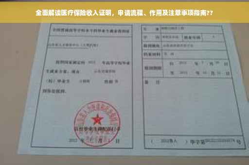 全面解读医疗保险收入证明，申请流程、作用及注意事项指南??