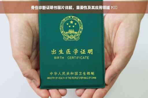 骨伤诊断证明书图片详解，重要性及其应用领域 ?⚡️