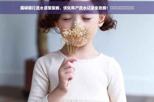 揭秘银行流水调整策略，优化账户流水记录全攻略！​​​​​​​​​​