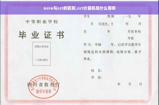 ncre与cct的区别,cct计算机是什么等级