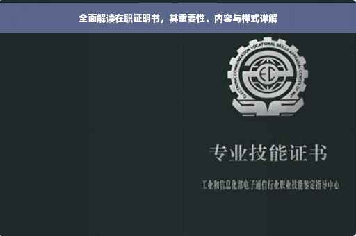 全面解读在职证明书，其重要性、内容与样式详解