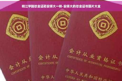 皖江学院毕业证和安师大一样-安师大的毕业证书图片大全