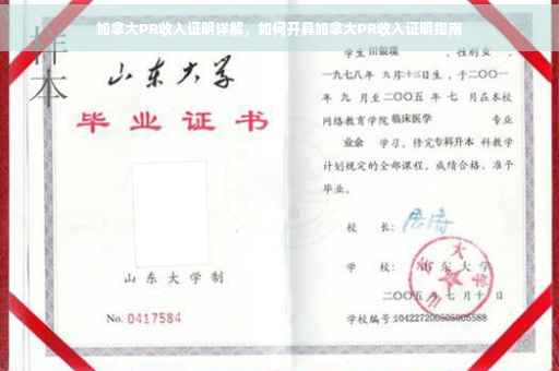 加拿大PR收入证明详解，如何开具加拿大PR收入证明指南