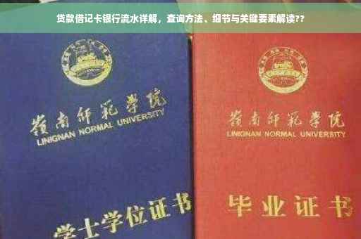 贷款借记卡银行流水详解，查询方法、细节与关键要素解读??