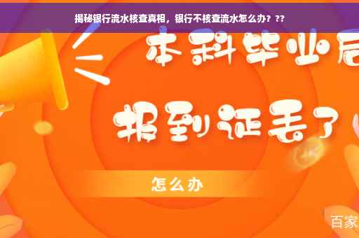 揭秘银行流水核查真相，银行不核查流水怎么办？??