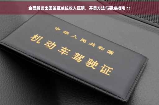 全面解读出国签证单位收入证明，开具方法与要点指南 ??