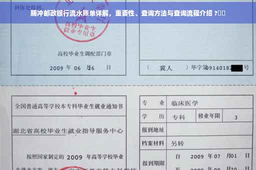 腾冲邮政银行流水账单详解，重要性、查询方法与查询流程介绍 ?⚡️