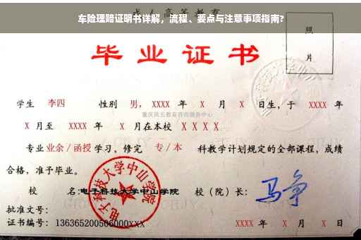 车险理赔证明书详解，流程、要点与注意事项指南?