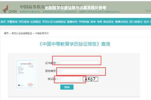 出院医学诊断证明书详解及图片参考
