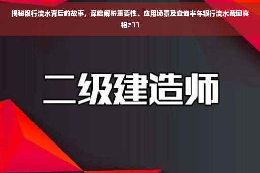 揭秘银行流水背后的故事，深度解析重要性、应用场景及查询半年银行流水截图真相?⚡️