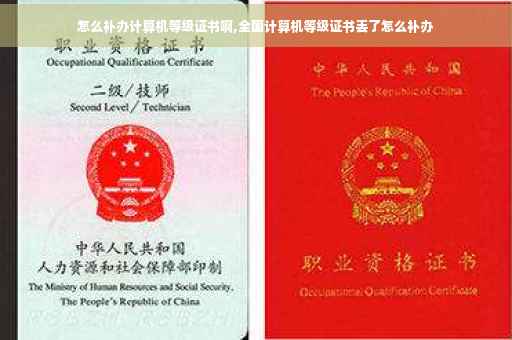 怎么补办计算机等级证书啊,全国计算机等级证书丢了怎么补办