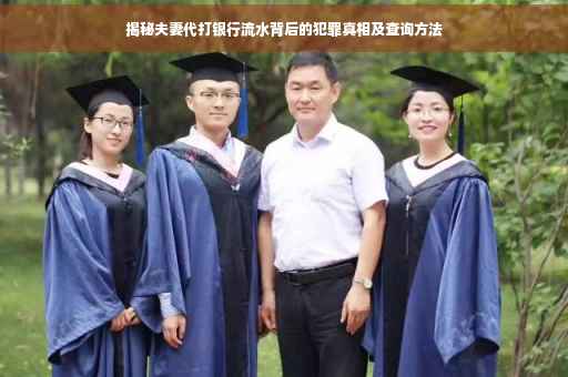 揭秘夫妻代打银行流水背后的犯罪真相及查询方法