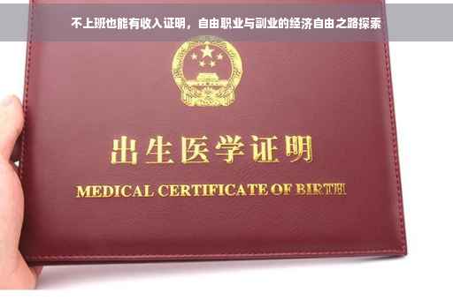 不上班也能有收入证明，自由职业与副业的经济自由之路探索