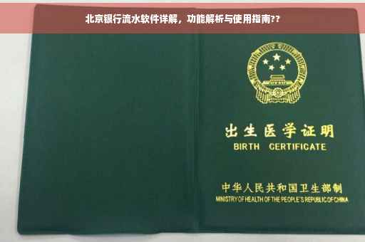 北京银行流水软件详解，功能解析与使用指南??