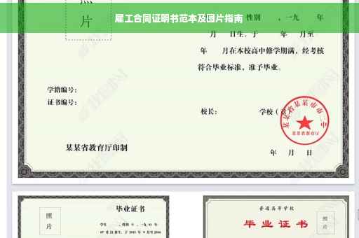 雇工合同证明书范本及图片指南
