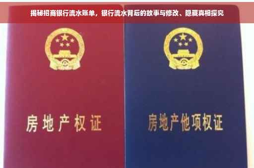 揭秘招商银行流水账单，银行流水背后的故事与修改、隐藏真相探究