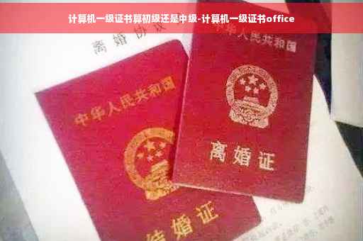计算机一级证书算初级还是中级-计算机一级证书office