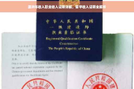 澳洲年收入职业收入证明详解，留学收入证明全解析